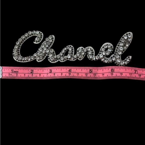 Gorgeous Sparkling Silver Script Patch - Picture 4 of 4